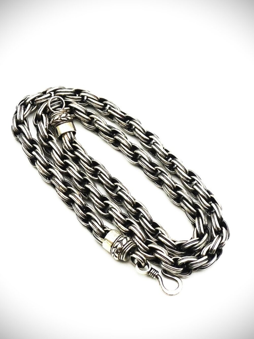 VINTAGE Designer Heavy Sterling Silver Necklace 138.8 Grams